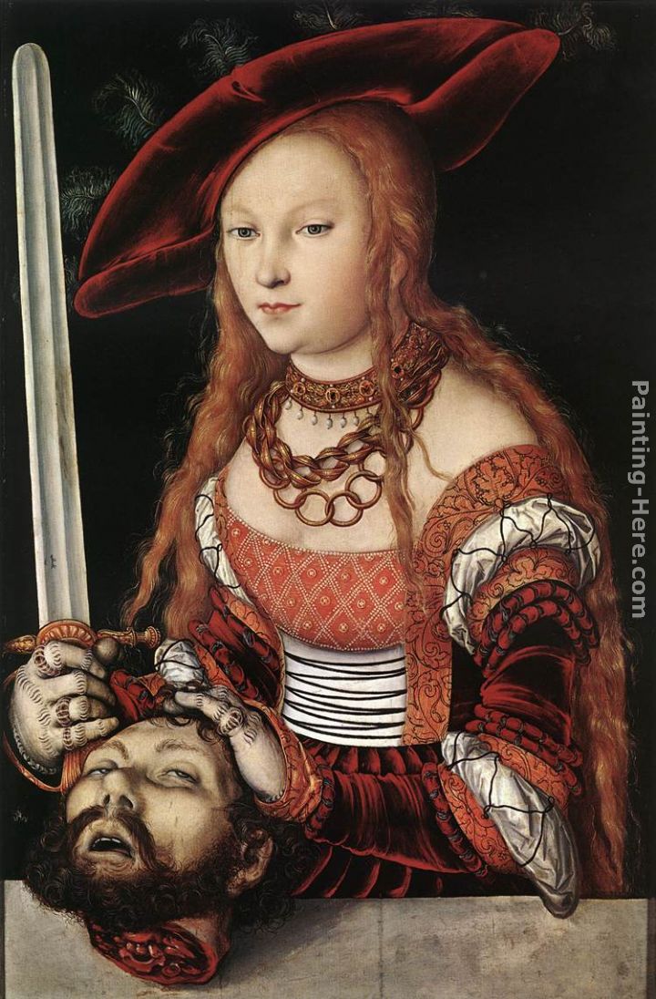 Judith with the Head of Holofernes painting - Lucas Cranach the Elder Judith with the Head of Holofernes art painting